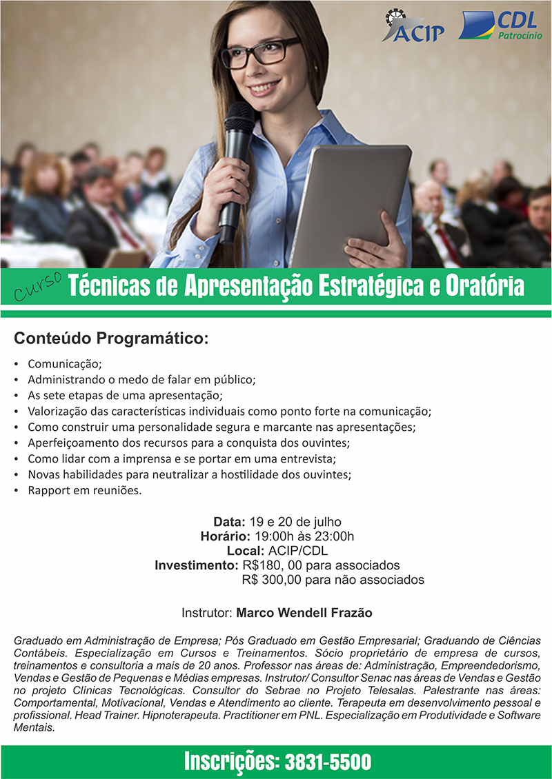 CURSO DE ORATORIA