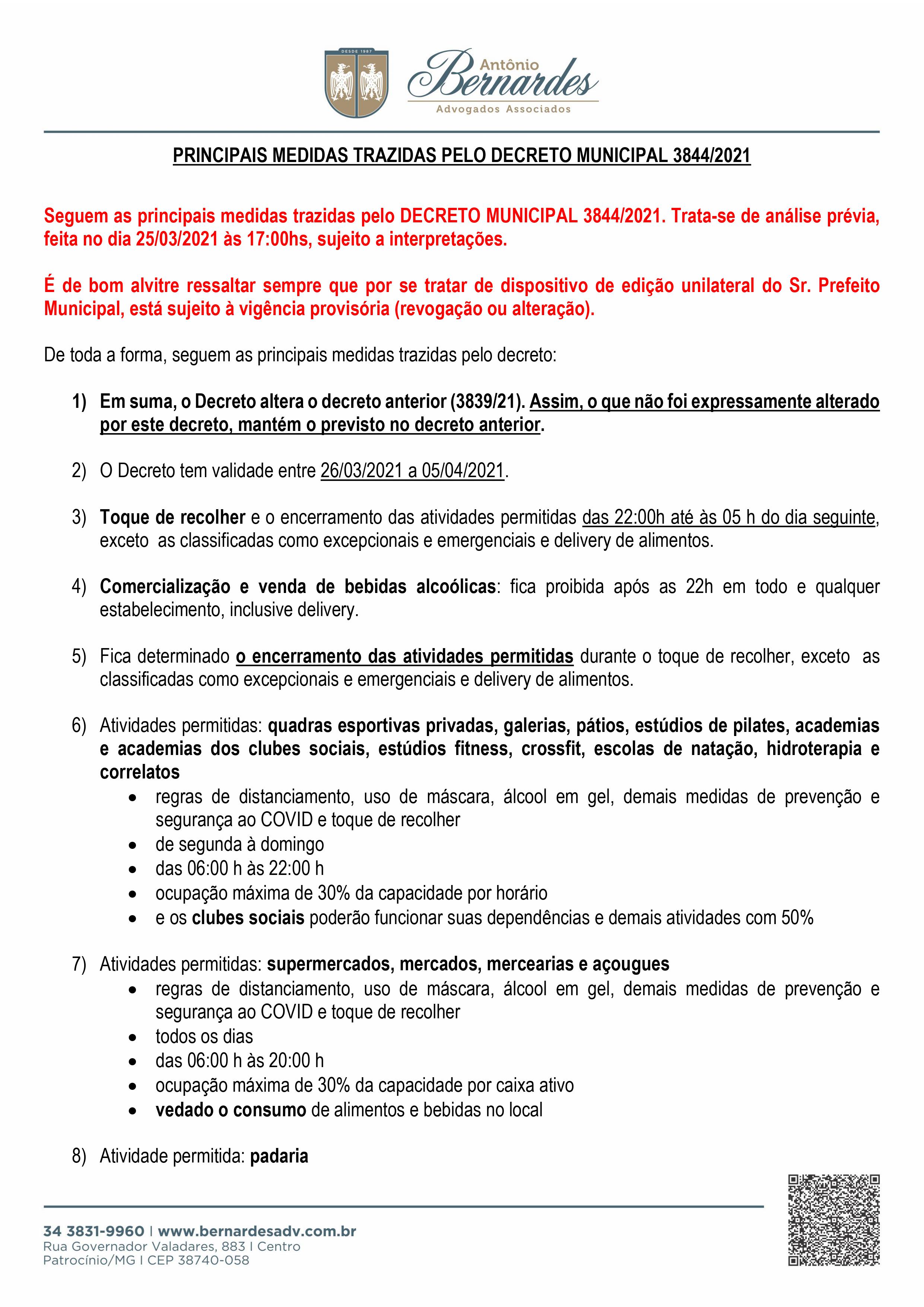 orientaçoes decreto1