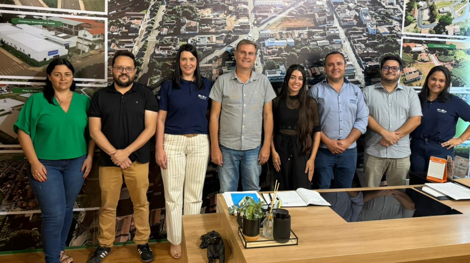 Representantes das ACIP/CDL participam,  de reunião na Prefeitura de Guimarânia 