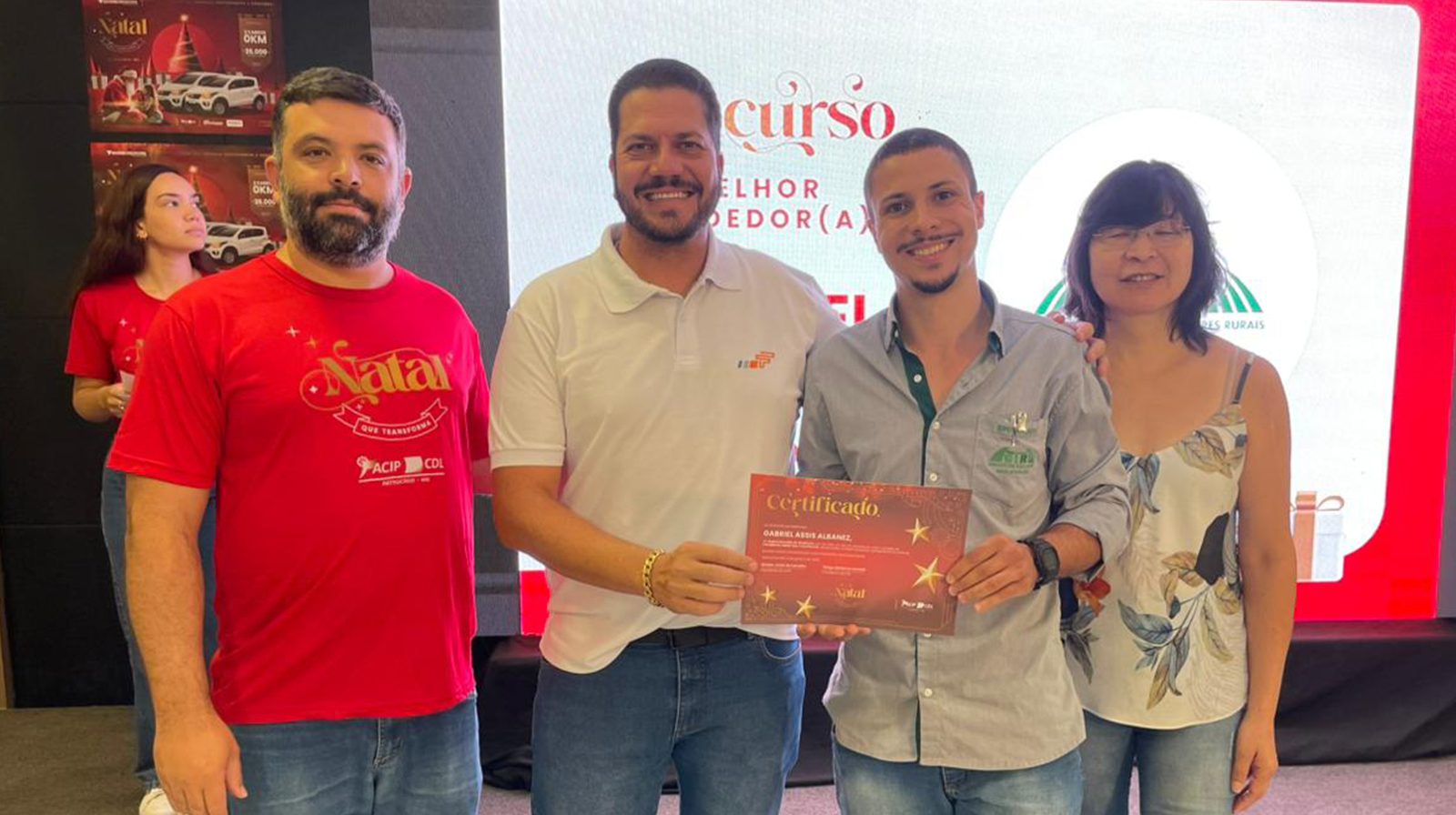 As ACIP/CDL apresentam os 10 vendedores mais bem votados da Campanha Natal Que Transforma 