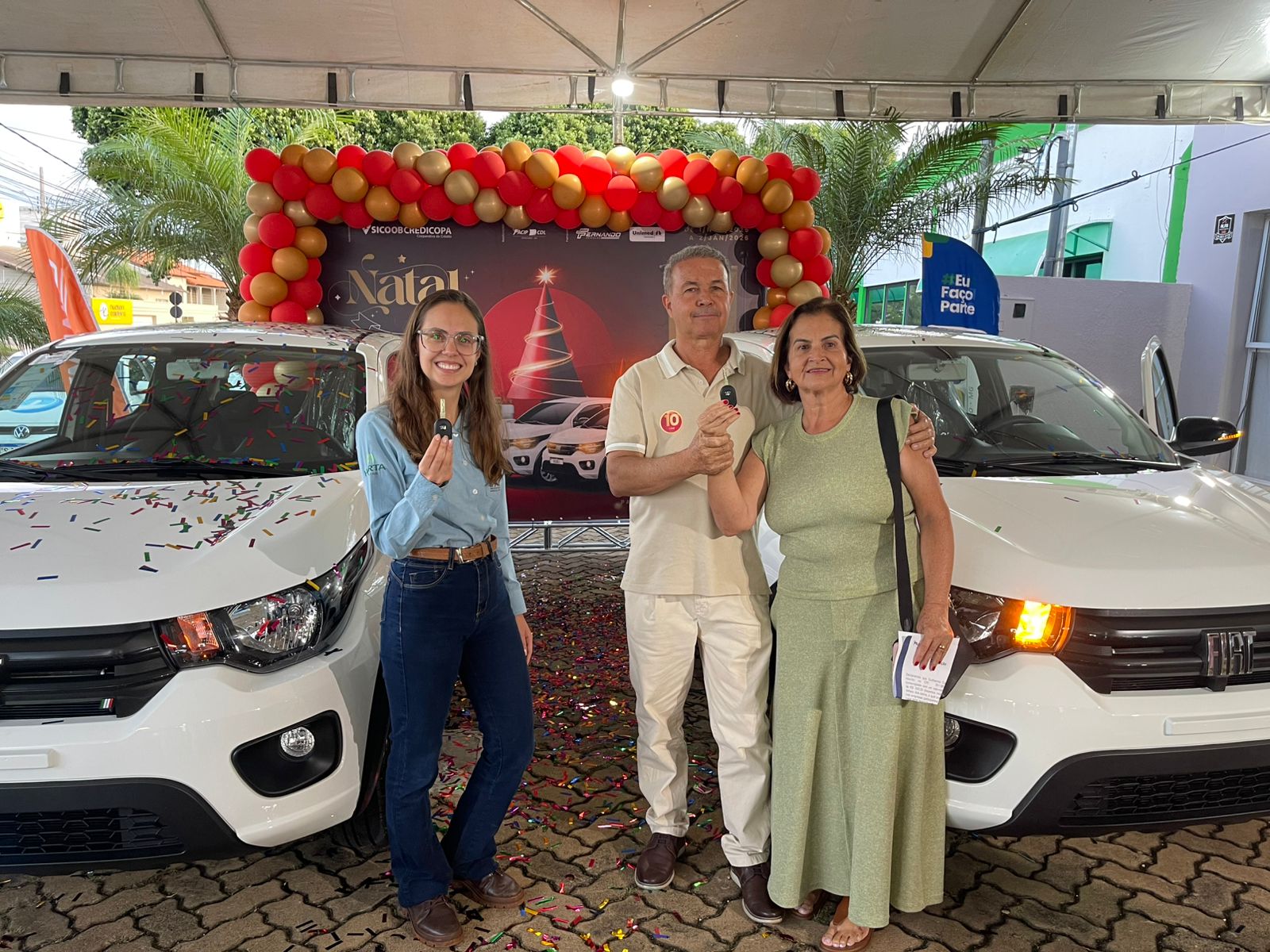  ACIP/CDL encerram campanha “Natal Que Transforma” com entrega de dois Fiat Mobi 0km em Patrocínio